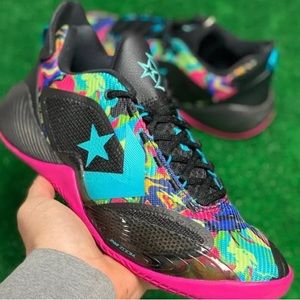 Converse Hi Tops shoes ALL Star shoes black multi color black hot pink new shoes